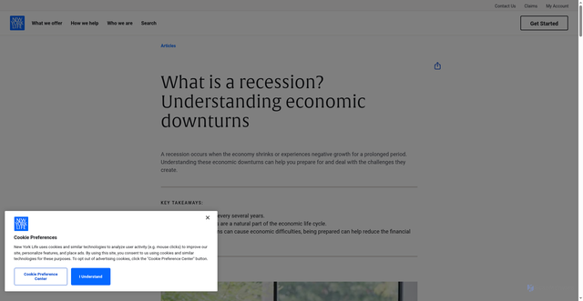 Security scan screenshot of https://www.newyorklife.com/articles/what-is-a-recession