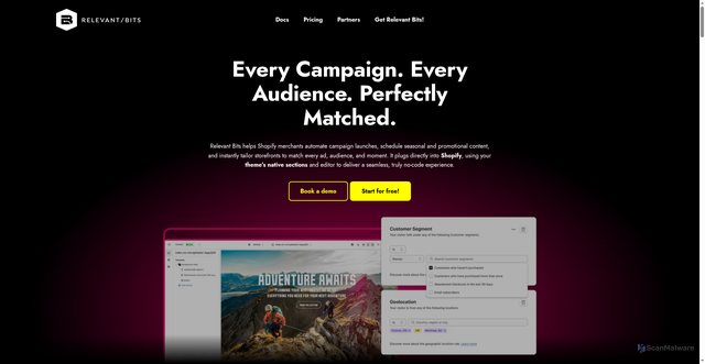 Security scan screenshot of https://context.relevantbits.com