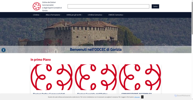 Security scan screenshot of https://gorizia.commercialisti.it/