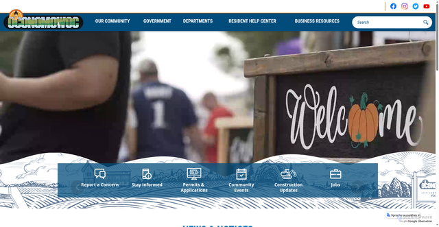 Security scan screenshot of https://oconomowoc-wi.gov/
