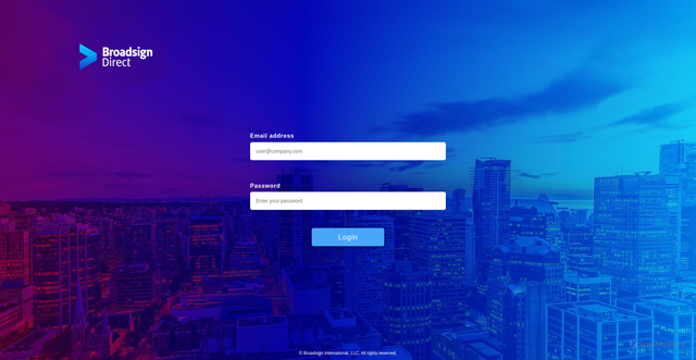 Security scan screenshot of https://servdirect.broadsign.com