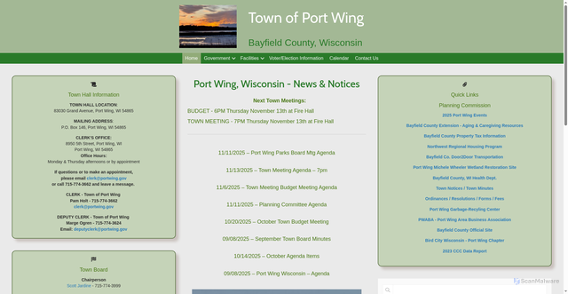 Security scan screenshot of https://portwing.gov/