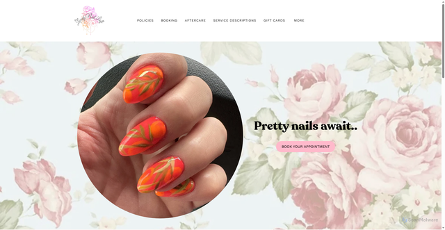 Security scan screenshot of https://lovelynailloft.com/