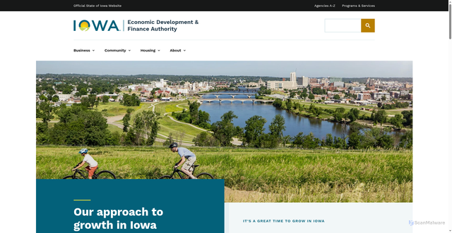 Security scan screenshot of https://opportunityiowa.gov/