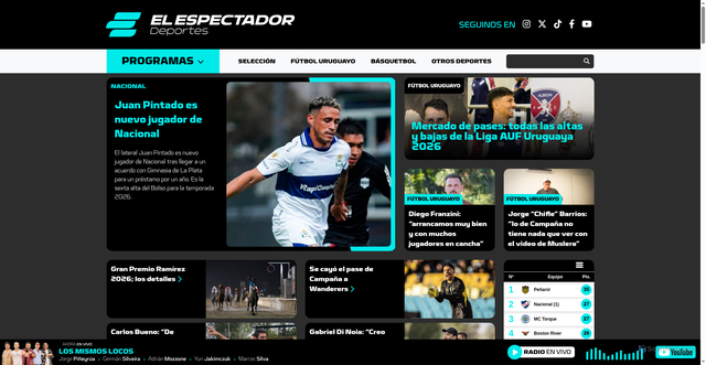 Security scan screenshot of https://espectador.com