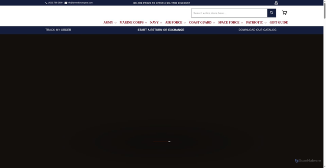 Security scan screenshot of https://www.armedforcesgear.com/?srsltid=AfmBOoqBy7TWe5FOoT7W0mevcOKPrwYWKsGvDKIORsxuWdpJPgtJTDQv