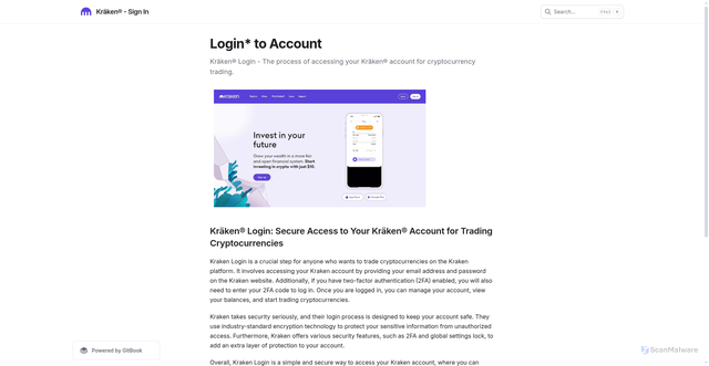 Security scan screenshot of https://crknlgnn.gitbook.io/us/