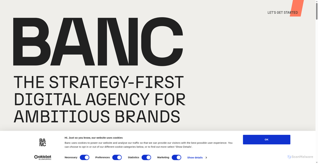 Security scan screenshot of http://thebancagencyio.com/