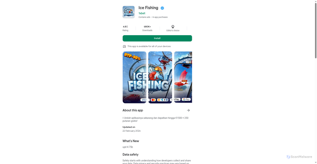 Security scan screenshot of http://icefiching300.shop/