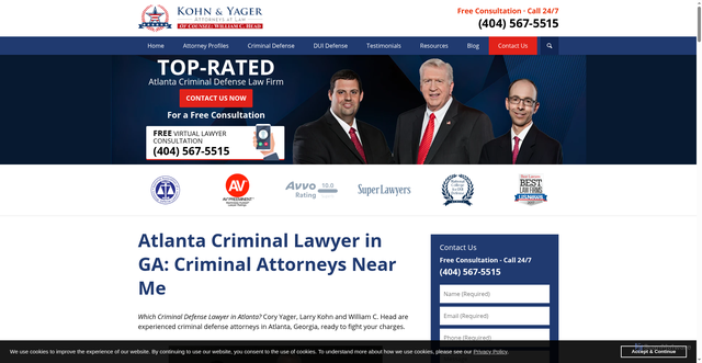 Security scan screenshot of https://www.georgiacriminaldefense.com/criminal-defense-attorney-near-me-atlanta-criminal-lawyer.html