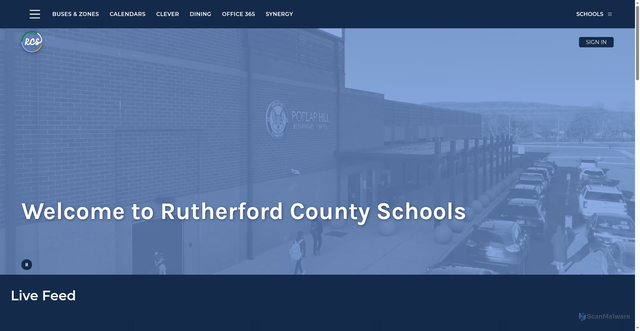Security scan screenshot of https://www.rcschools.net/