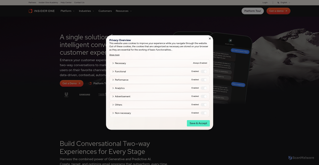 Security scan screenshot of https://mindbehind.com