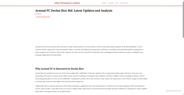 Security scan screenshot of https://aksarasantaisphere-dpc9bj3xyvxw.edgeone.app/arsenal-fc-declan-rice-bid.html