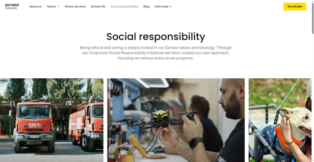 Security scan screenshot of https://exness-careers.com/social-responsibility/