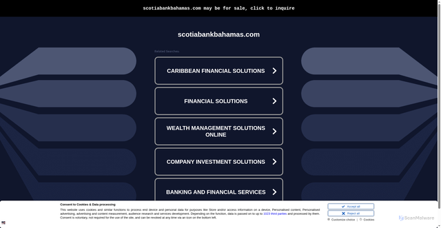 Security scan screenshot of http://online.scotiabankbahamas.com/