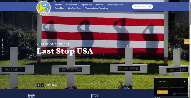 Security scan screenshot of https://piermont-ny.gov/