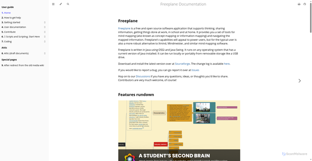 Security scan screenshot of https://freeplane.sourceforge.io