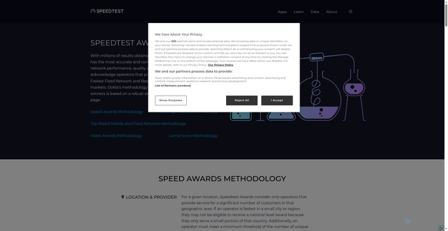 Security scan screenshot of https://apttdwwutm.pages.dev/awards/methodology