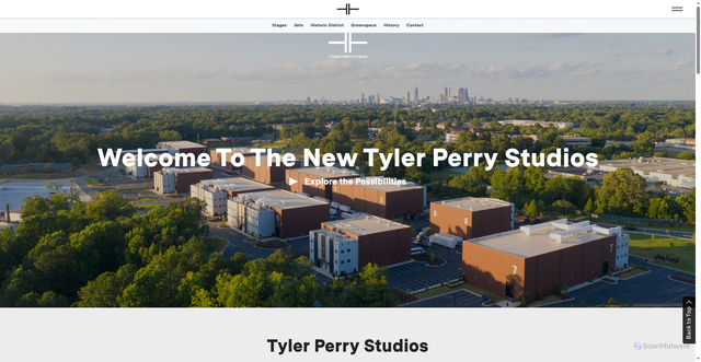 Security scan screenshot of https://tylerperrystudios.com/