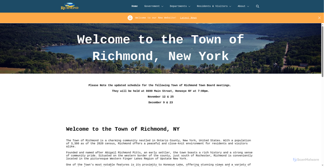 Security scan screenshot of https://richmondny.gov/