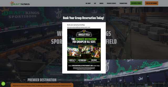 Security scan screenshot of https://draftkingssportsbook.wrigleyfield.com/