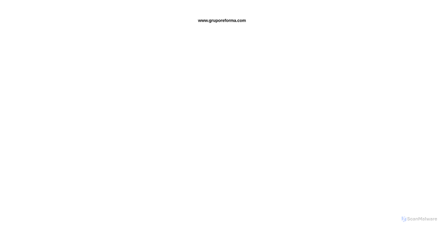 Security scan screenshot of https://gruporeforma.com