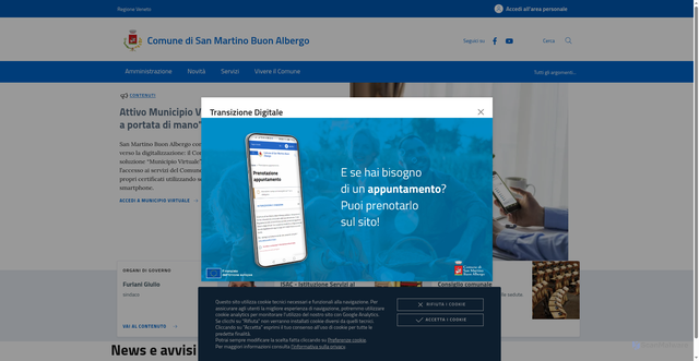 Security scan screenshot of https://www.comune.sanmartinobuonalbergo.vr.it