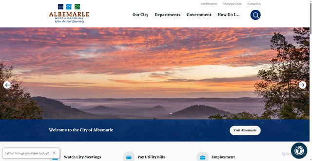 Security scan screenshot of https://www.albemarlenc.gov/