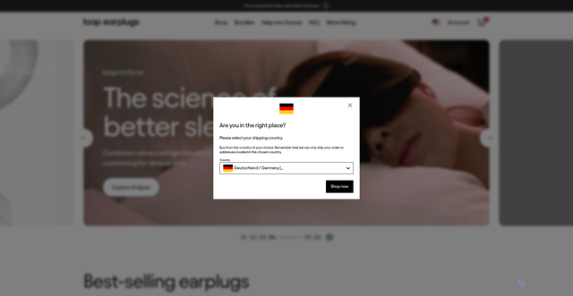 Security scan screenshot of https://us.loopearplugs.com