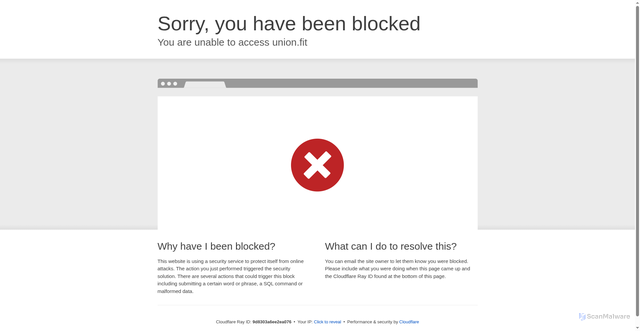 Security scan screenshot of https://www.union.fit