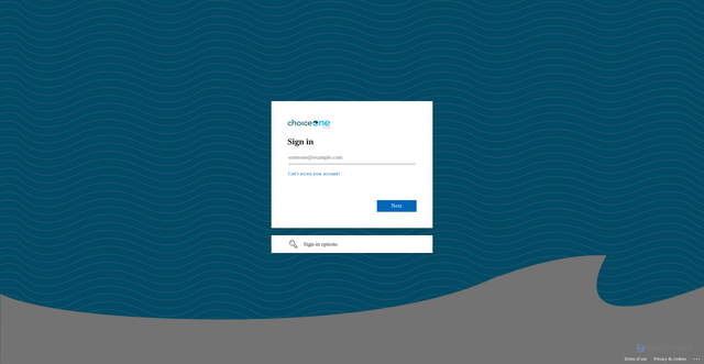 Security scan screenshot of https://choiceonebank.sharepoint.com
