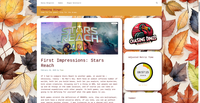 Security scan screenshot of https://chasingdings.com/2025/02/26/first-impressions-stars-reach/