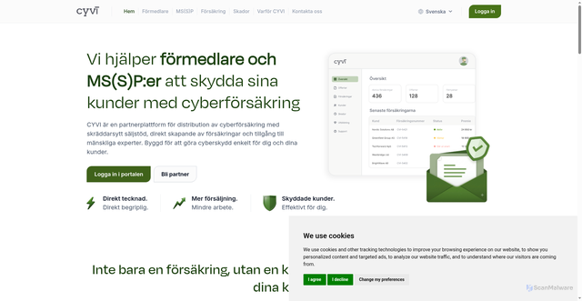 Security scan screenshot of https://cyvi.se