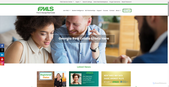Security scan screenshot of https://firstmls.com/