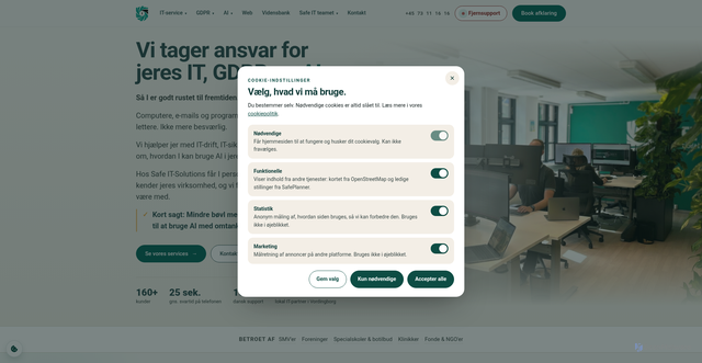 Security scan screenshot of https://safe-it.nu