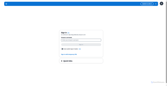 Security scan screenshot of https://openlarp.corp.amazon.com