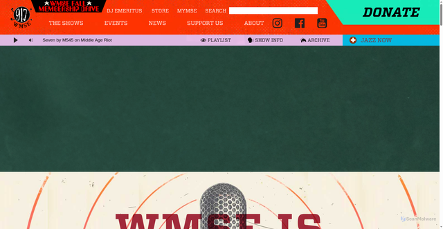 Security scan screenshot of https://wmse.org/