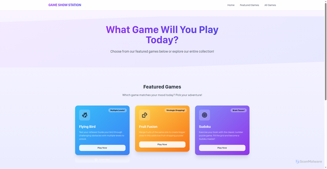 Security scan screenshot of https://gamecard-hub.pages.dev/