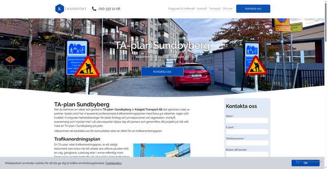 Security scan screenshot of https://taplan-sundbyberg.se