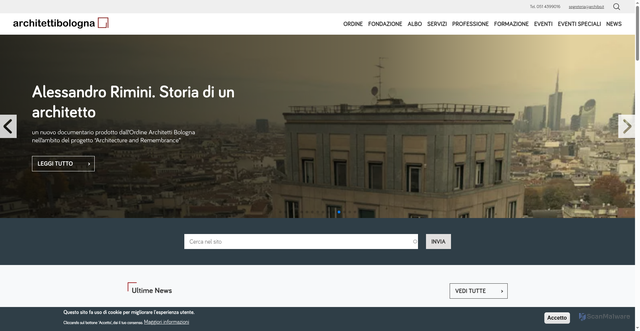 Security scan screenshot of https://www.archibo.it