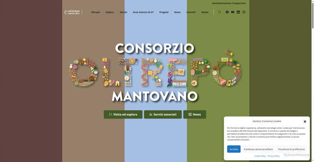 Security scan screenshot of https://www.oltrepomantovano.eu/