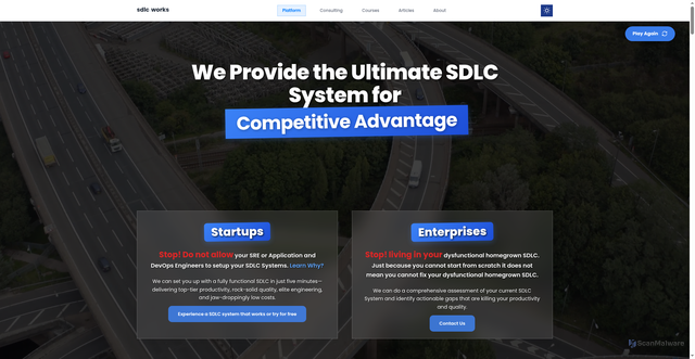 Security scan screenshot of https://sdlc-website-develop.pages.dev/testimonials/muhammad-anwar/