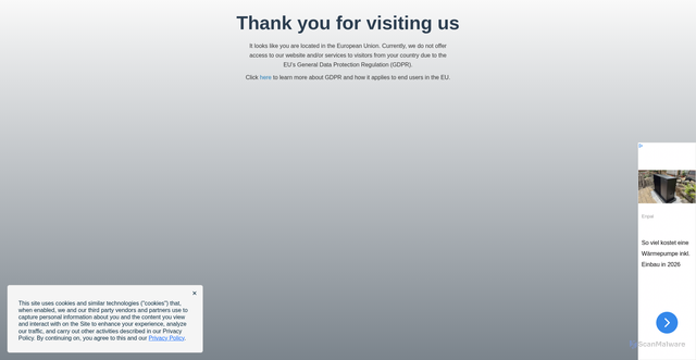 Security scan screenshot of https://onlinemanualsfinder.com
