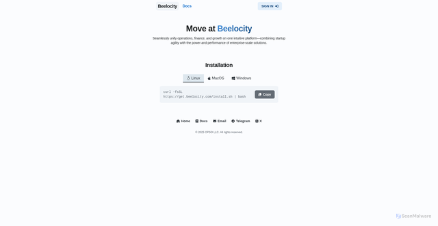 Security scan screenshot of https://beelocity.pages.dev/