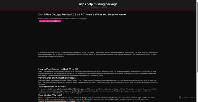Security scan screenshot of https://pikselharianstories-dpww1gjvh6sm.edgeone.app/can-i-play-college-football-25-on-pc.html