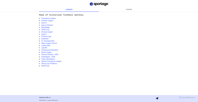 Security scan screenshot of https://sportsgo.live