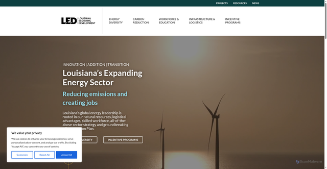 Security scan screenshot of https://ledenergy.wpengine.com/