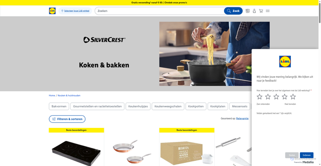 Security scan screenshot of https://www.lidl.be