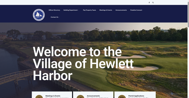 Security scan screenshot of https://hewlettharbor.gov/