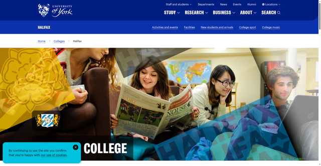 Security scan screenshot of https://www.york.ac.uk/colleges/halifax/